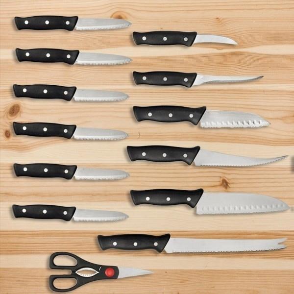 13-Piece: Knife Set Super Sharp Stainless Steel