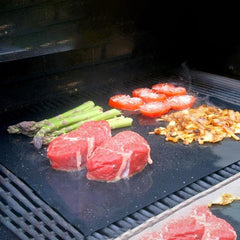 2-Pack: BBQ Reusable Non-Stick Heat-Resistant Grilling Mats