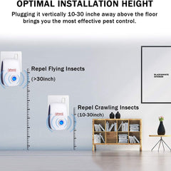 6-Pack: Ultrasonic Pest Repeller Electronic Plug in Pest Control