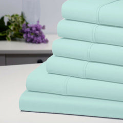 6-Piece: Bamboo 1800 Count Extra Soft Luxury Sheet Set