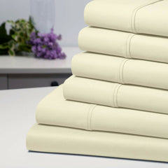 6-Piece: Bamboo 1800 Count Extra Soft Luxury Sheet Set