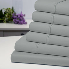 6-Piece: Bamboo 1800 Count Extra Soft Luxury Sheet Set