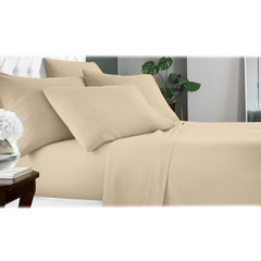 6-Piece: Luxury Home Cool Bamboo-Fiber Sheet Set