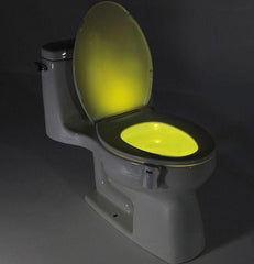 8-Color LED Sensor Motion-Activated Bathroom Toilet Light