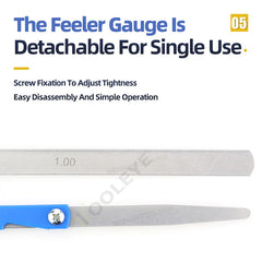 100B17 Feeler Gauge Metric Size 0.02-1mm Thickness Gauge Set Valves Foliage of Valves Spark Plug Gap For Measurement Probe Gap