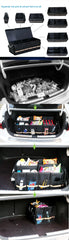 100L 66L Car Trunk Organizer Foldable Heavy Duty Durable Sturdy Collapsible Reflective Strip Storage Box For Sedan SUV Truck