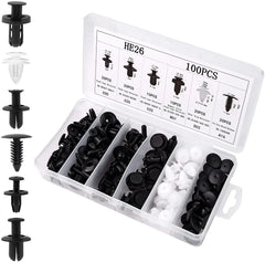 100pcs Trim Panel Retainer Fastener Kit Mixed Auto Plastic Clip Car Body Push Pin Rivet Bumper Door Clips Accessories for Car