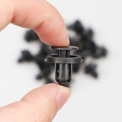 10/20/50pcs 8mm Diameter 8mm Black Vehicle Car Bumper Door Panel Fender Liner Clips Retainer Plastic Auto Fasteners Rivets Clips