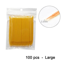 100pcs Car Maintenance Tool Brushes Disposable Paint Touch-up Micro Brush Tip Car Detailing Brush Small Tip Accessories 1.2mm