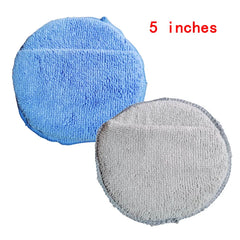 1/2/3pcs Car Microfiber Wax Applicator Foam Pocket Sponge Detailing Cleaning Buffing Pad for Auto Waxing, Dusting Polishing