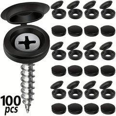 10/100pcs Screw Decorative Cover Cross Screw Nail Cap Folding Buckle for Car Furniture Decorative Nuts Cover Bolts Hardware