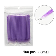 100Pcs Car Paint Touch Up Tool Disposable Car Touch Up Paint Micro Brush Fine Tip Maintenance Tool Car Detailing Small Tip Brush