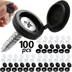 10/100pcs Screw Decorative Cover Cross Screw Nail Cap Folding Buckle for Car Furniture Decorative Nuts Cover Bolts Hardware