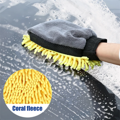 1/5pcs Car Washing Gloves Waterproof Microfiber Chenille Gloves Car Cleaning Mitt Detailing Brush Auto Care Double-faced Glove