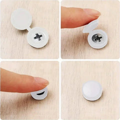 10/100pcs Screw Decorative Cover Cross Screw Nail Cap Folding Buckle for Car Furniture Decorative Nuts Cover Bolts Hardware