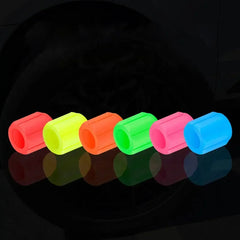 10/50pcs Luminous Valve Cap Car Fluorescent Tire Valves Cap Glow In The Dark Car Motorcycle Bike Wheel Plug Tyre Hub Cover Decor