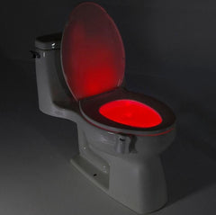 8-Color LED Sensor Motion-Activated Bathroom Toilet Light